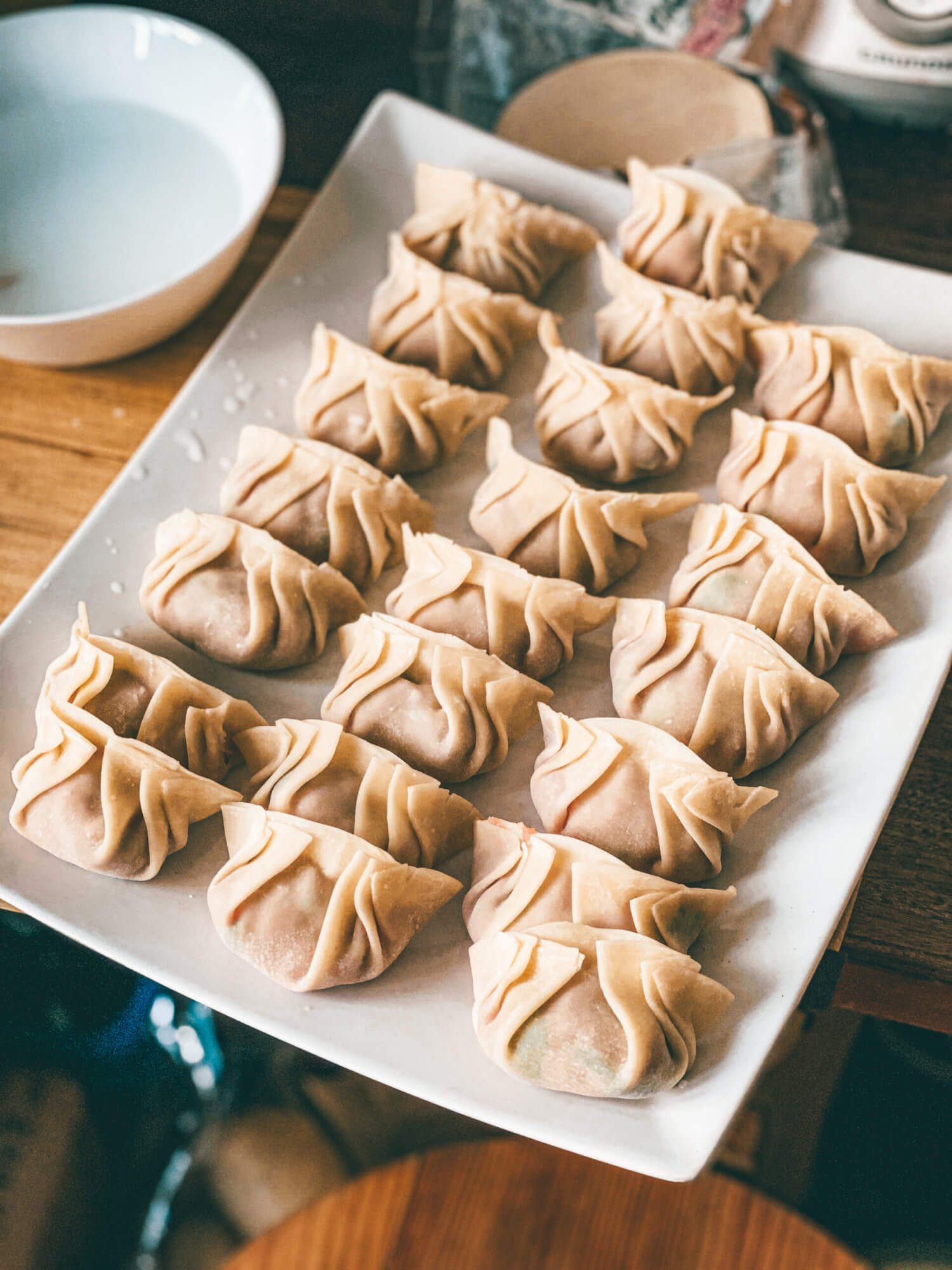 Beautiful Chinese pork dumplings, one of the tastiest types of Asian dumplings you can try!